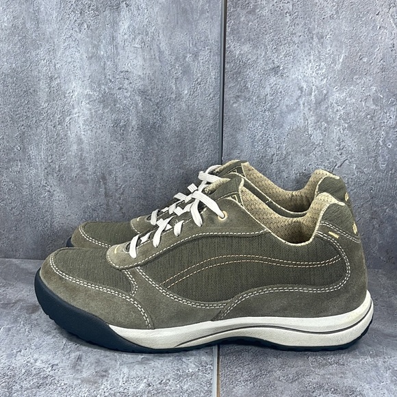 LL Bean Womens Lace Up Round Toe Olive Green Shoes Size 7.5 Sport Oxford - Picture 3 of 9
